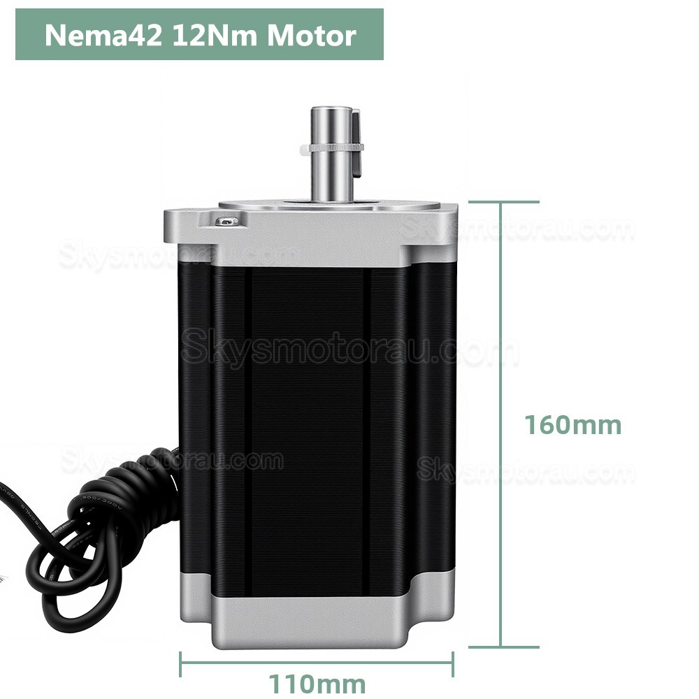 Nema 42 3 Phase Stepper Motor 110BYG18560A3J19 12/16/20Nm 6.0A 1.2 Deg 3 Wires
